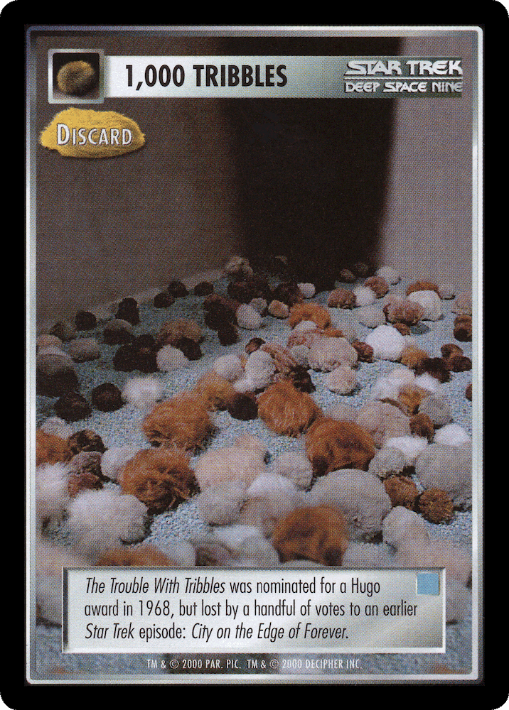 1,000 Tribbles - Discard (Blue)